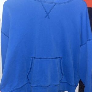 American Eagle Outfitters Blue Crewneck Sweater Soft Cotton Blend